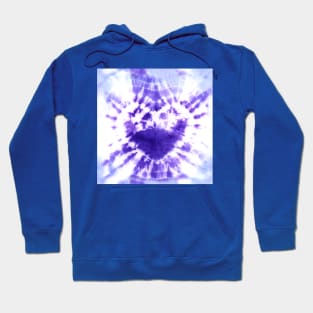 Tie-Dye Purple Heart Hoodie